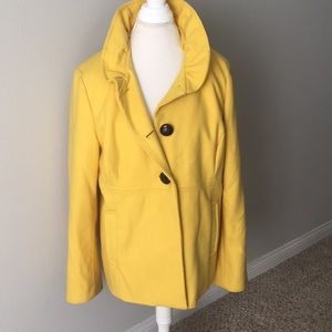 Old Navy Yellow Wool Peacoat